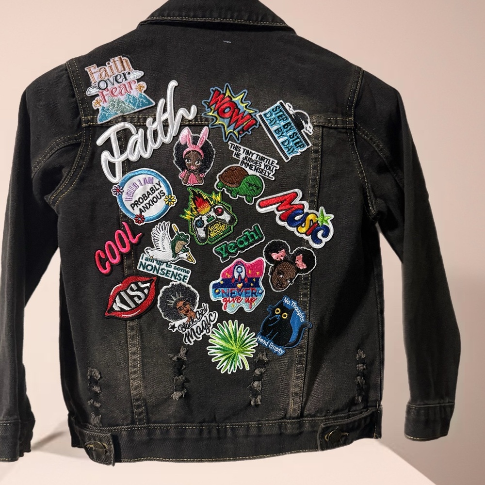 Girls patch jacket - Picture 2 of 4